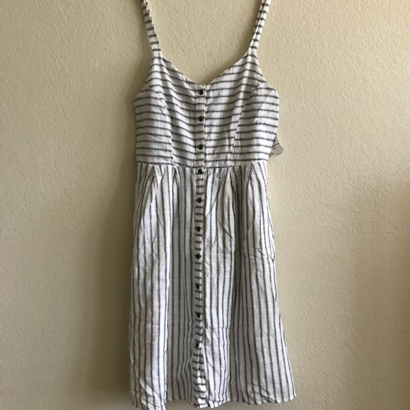 old navy white linen dress